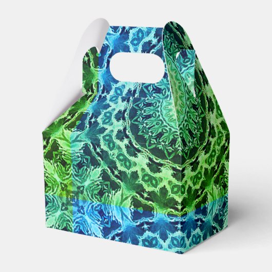 Naadloze ronde ornamentaal mandala patroon arabisc bedankdoosjes (Voorkant Zijde)