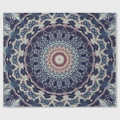 Naadloze ronde ornamentaal mandala patroon arabisc cadeaupapier (Vlak)