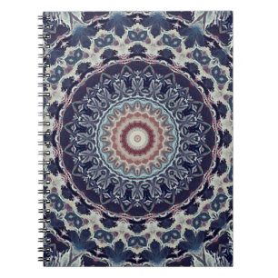 Naadloze ronde ornamentaal mandala patroon arabisc notitieboek