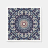 Naadloze ronde ornamentaal mandala patroon arabisc servet (Voorkant)