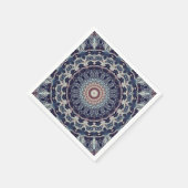 Naadloze ronde ornamentaal mandala patroon arabisc servet (Hoek)