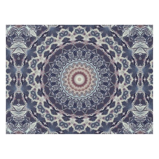 Naadloze ronde ornamentaal mandala patroon arabisc tafelkleed (Voorkant (Horizontaal))