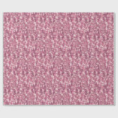 Naadloze roze zilverglitteraar zorgt voor glitter  cadeaupapier (Vlak)