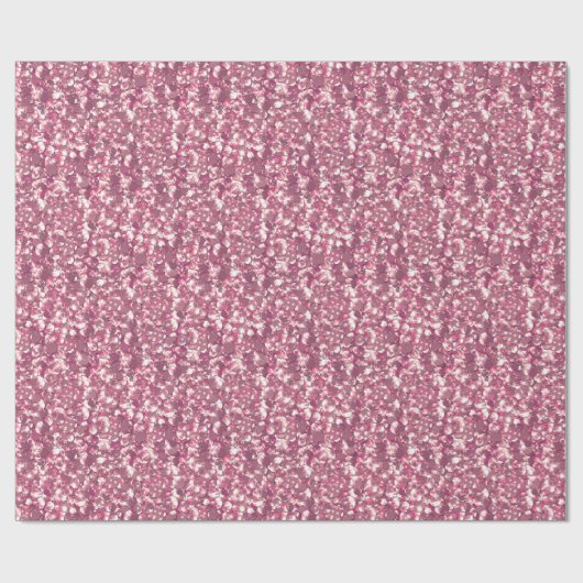 Naadloze roze zilverglitteraar zorgt voor glitter  cadeaupapier (Vlak)