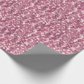 Naadloze roze zilverglitteraar zorgt voor glitter  cadeaupapier (Hoek)