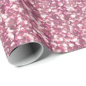 Naadloze roze zilverglitteraar zorgt voor glitter  cadeaupapier (Rol Hoek)