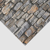 Naadloze Rustieke Gestapelde Steen Decoupage  Tissuepapier (Detail)