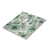 Naadloze Salie Groene Bloemen Tegeltje (Zijkant)