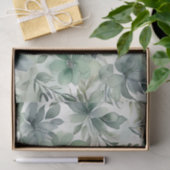 Naadloze Salie Groene Bloemen Tissuepapier (Geschenk)