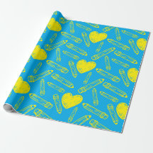 Naadloze School Heart Pencil Wrapping Paper Liefde