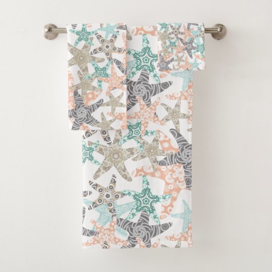 Naadloze set handdoekjes voor patroontroondokken bad handdoek (Insitu)