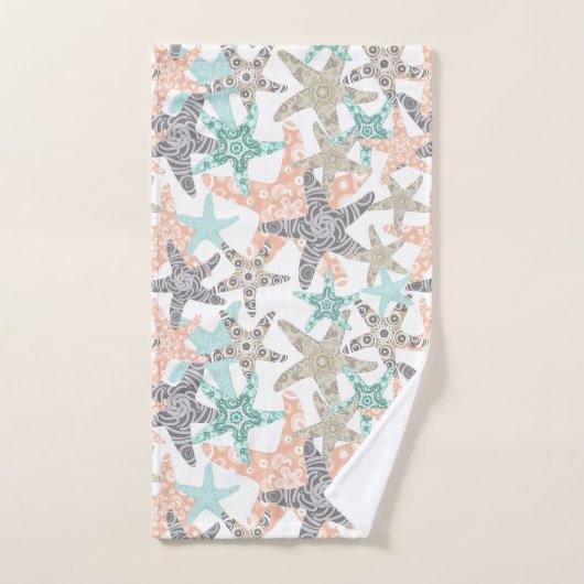 Naadloze set handdoekjes voor patroontroondokken bad handdoek (Handdoek)