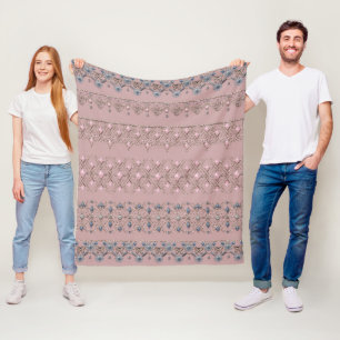 Naadloze sierkralen kristallen glitter shine sequ fleece deken