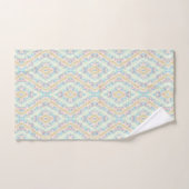 Naadloze sierpastelgroene blauwe beige decor bad handdoek (Handdoek)
