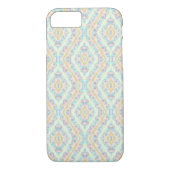 Naadloze sierpastelgroene blauwe beige decor Case-Mate iPhone case (Achterkant)
