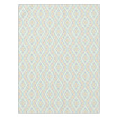 Naadloze sierpastelgroene blauwe beige decor tafelkleed (Voorkant)