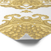 Naadloze  siertextuur, orientaal, omhuld poster (Hoek)