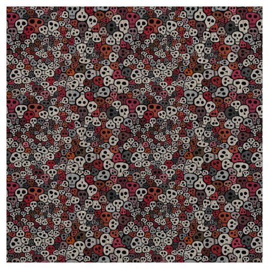 Naadloze Skulls achtergrond Stof (Swatch)