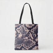Naadloze slang van Snakeskin Patternsnake, naadloo Tote Bag (Voorkant)