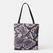 Naadloze slang van Snakeskin Patternsnake, naadloo Tote Bag (Achterkant)
