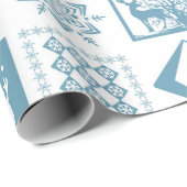 Naadloze sneeuwvlokken voor kerstwinterfeestjes cadeaupapier (Rol Hoek)