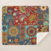 Naadloze  snijtegels met paisley en m sherpa deken (Voorkant (horizontaal))