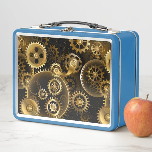 Naadloze Steampunk Brass Gears (In situ)