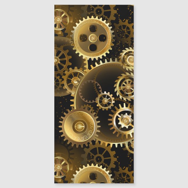 Naadloze Steampunk Brass Gears (Voorkant)
