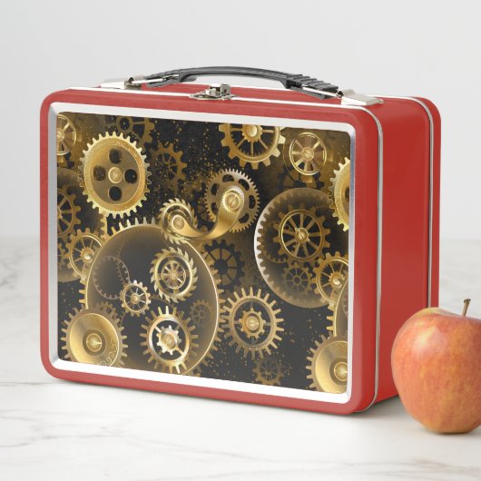 Naadloze Steampunk Brass Gears (In situ)