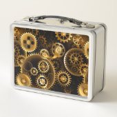 Naadloze Steampunk Brass Gears (Achterkant)