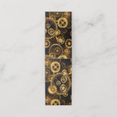 Naadloze Steampunk Brass Gears Afsprakenkaart (Buitenkant ongevouwen)