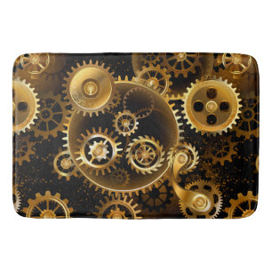 Naadloze Steampunk Brass Gears Badmat