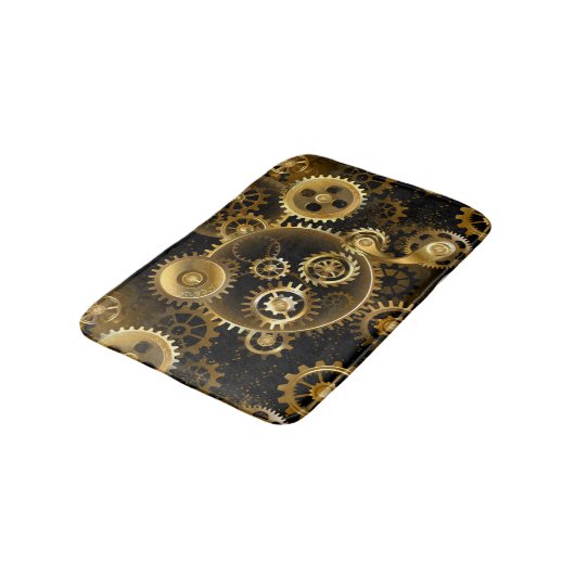 Naadloze Steampunk Brass Gears Badmat (Gekanteld)