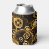 Naadloze Steampunk Brass Gears Blikjeskoeler (Blikje Voorkant)