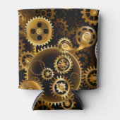 Naadloze Steampunk Brass Gears Blikjeskoeler (Voorkant)