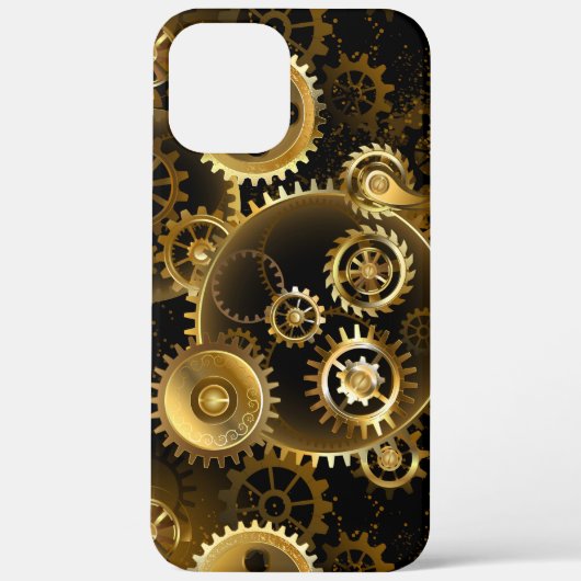 Naadloze Steampunk Brass Gears Case-Mate iPhone Case (Achterkant)