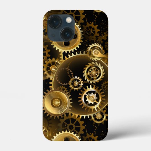 Naadloze Steampunk Brass Gears Case-Mate iPhone Case (Achterkant)