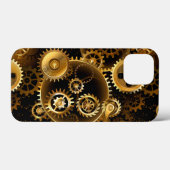 Naadloze Steampunk Brass Gears Case-Mate iPhone Case (Achterkant (horizontaal))