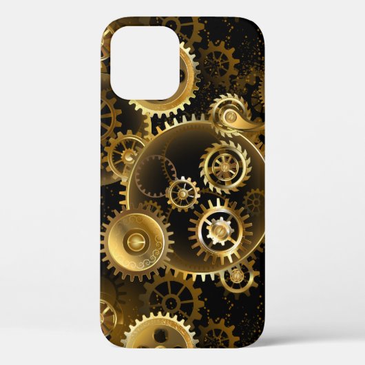 Naadloze Steampunk Brass Gears Case-Mate iPhone Case (Achterkant)