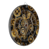 Naadloze Steampunk Brass Gears Dartbord (Voorkant Links)