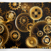 Naadloze Steampunk Brass Gears Drieluik Aankondiging (Binnenkant midden)