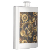 Naadloze Steampunk Brass Gears Flacon (Rechts)