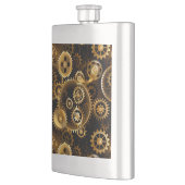 Naadloze Steampunk Brass Gears Flacon (Links)
