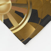Naadloze Steampunk Brass Gears Fleece Deken (Hoek)