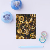 Naadloze Steampunk Brass Gears Flyer (Enkel)