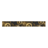 Naadloze Steampunk Brass Gears Grosgrain Lint (Voorkant)