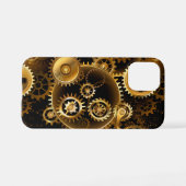 Naadloze Steampunk Brass Gears iPhone Hoesje (Achterkant horizontaal)