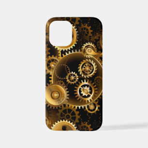 Naadloze Steampunk Brass Gears iPhone 12 Mini Hoesje