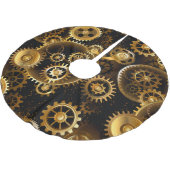 Naadloze Steampunk Brass Gears Kerstboom Rok (Gekanteld)