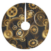 Naadloze Steampunk Brass Gears Kerstboom Rok (Voorkant)